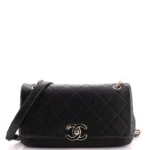 Chanel Small Classic Double Flap Red Caviar Light Gold Hardware