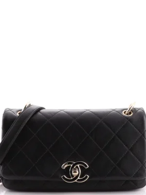 Chanel Small Classic Double Flap Red Caviar Light Gold Hardware