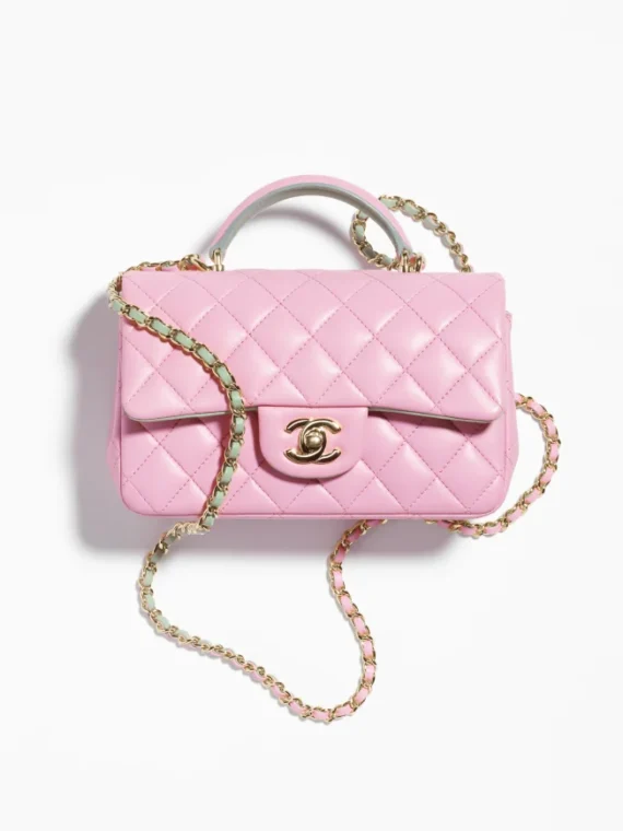 Chanel Classic Single Flap Bag Quilted Lambskin Mini