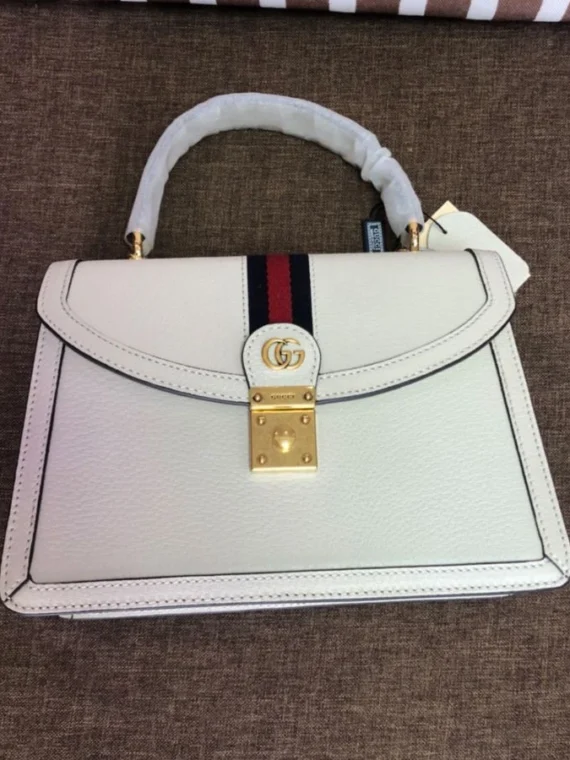 Gucci Ophidia Small Top Handle Bag With Web 652683