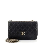 Chanel Boy Wallet on Chain Chevron Calfskin