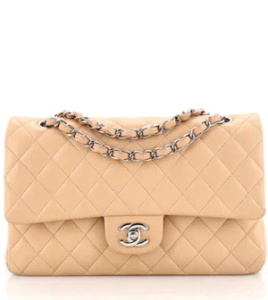 Chanel Classic Double Flap Bag Quilted Lambskin Medium