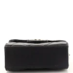 Chanel Blue Quilted Denim Rectangular Mini Flap Bag Gold Hardware