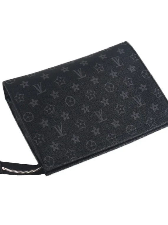 Louis Vuitton Monogram Clutches Black