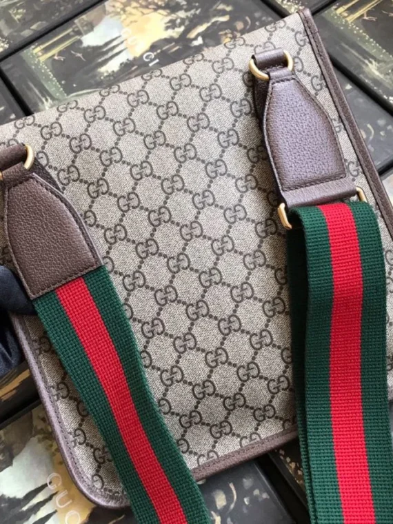 Gucci Neo Vintage GG Medium Messenger 598604 Dark Coffee