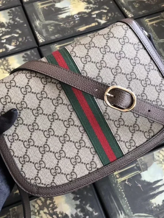 Gucci Ophidia GG small shoulder bag 601044 Dark Coffee